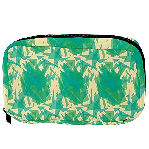 Inhomer Toiletry Bags for Women Simple Abstract Green Travel Cosmetic Makeup Pouch Handy Pencil Cases Inhomer Toiletry Bags for Women Simple Abstract Green Travel Cosmetic Makeup Pouch Handy Pencil Cases