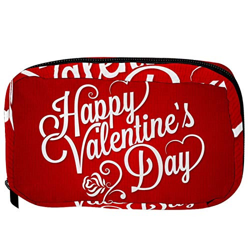 Inhomer Toiletry Bags for Women Red Love Travel Cosmetic Makeup Pouch Handy Pencil Cases Inhomer Toiletry Bags for Women Red Love Travel Cosmetic Makeup Pouch Handy Pencil Cases