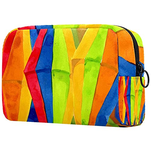 Festa Watercolor Elements Portable Makeup Bags Printed Cosmetic Bag,Cosmetic Bag for Women Travel Cosmetic Bag Makeup Pouch Bag Toiletry Bag