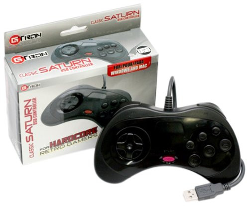 Retro Sega Saturn USB Classic Controller - Black - PC
