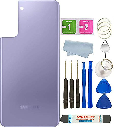 Galaxy S21 Plus Back Glass Cover Housing Door Replacement for Samsung Galaxy S21 plus Plus 5G SM-G996 -Phantom Violet-