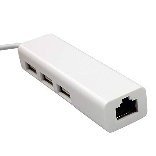 USB to LAN Ethernet RJ-45 Network Adapter with 3 Port USB 2.0 HUB Adapter