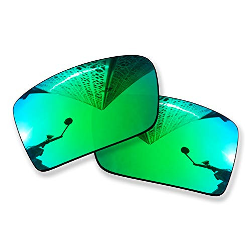 MYCOURAG Replacement Lenses Compatible with Oakley Gascan Sunglass - Emerald Mirror Coated Polarized