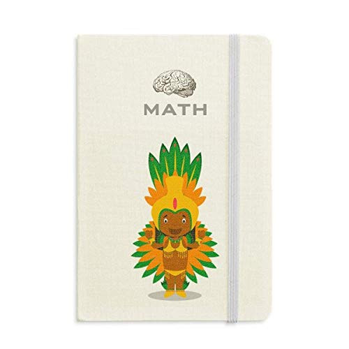 Orange Wild Brazil Cartoon Math Notebook Classic Journal Diary A5