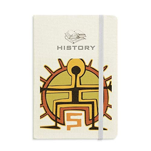 Egypt Figure Sun Totem Abstract History Notebook Classic Journal Diary A5