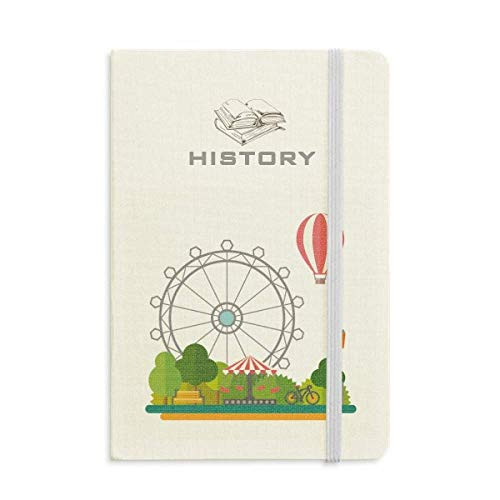 Ferris Wheel Balloon Amusement Park History Notebook Classic Journal Diary A5