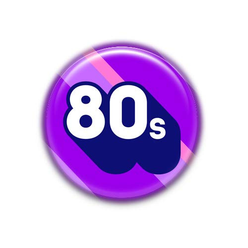 I Love 80 4 - Badge Collection, Pinback Button Badge 1.50 Inch -38mm-