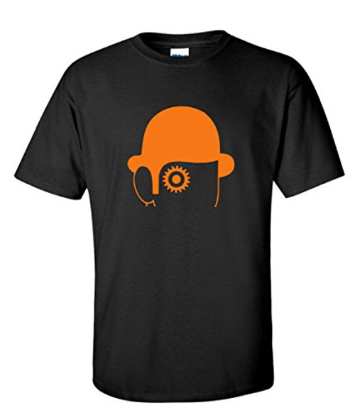 Clockwork Orange Hat Cult 70s Movie Black T-Shirt -XXX-Large-