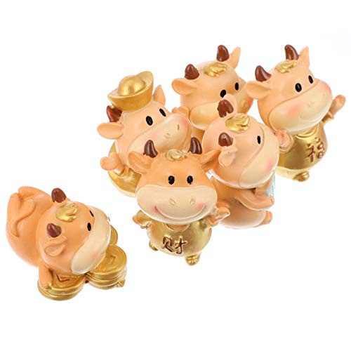 Yardwe 6pcs 2021 Cow Miniature Resin Cow Calf Figures Farm Figurines Miniature Animals Chinese Zodiac OX Year Collectible Figurines Cow Cake Topper Bonsai Landscape DIY Terrarium Crafts Yardwe 6pcs 2021 Cow Miniature Resin Cow Calf Figures Farm Figurines Miniature Animals Chinese Zodiac OX Year Collectible Figurines Cow Cake Topper Bonsai Landscape DIY Terrarium Crafts