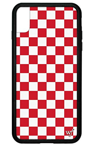 Wildflower Limited Edition iPhone Case for iPhone Xs Max (Red Checkers)