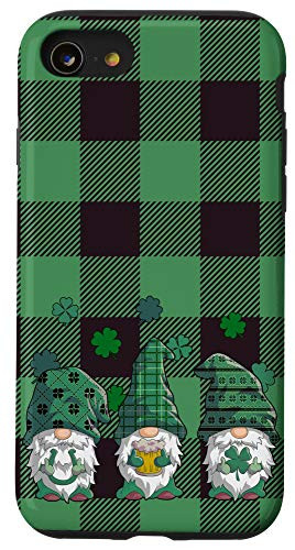 iPhone SE -2020- / 7 / 8 St Patricks Day Phone Case Gnomes Green Buffalo Plaid Case