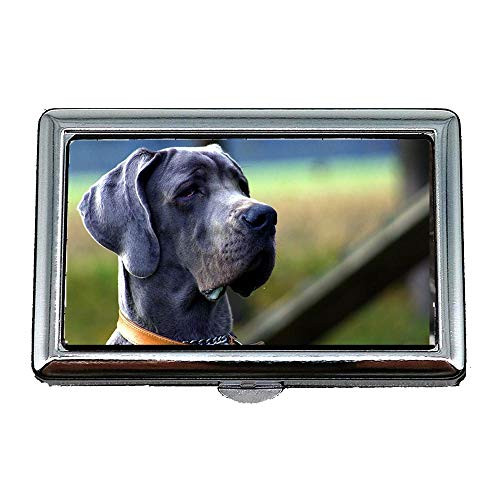 Cigarette Holder Case,Dog Black Portrait Animal Blue Rare Big Bitch,Business Card Holder Business Card Case Stainless Cigarette Holder Case,Dog Black Portrait Animal Blue Rare Big Bitch,Business Card Holder Business Card Case Stainless