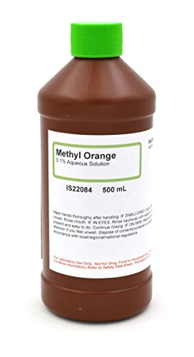 0.1 percent Aqueous Methyl Orange Solution, 500mL - The Curated Chemical Collection