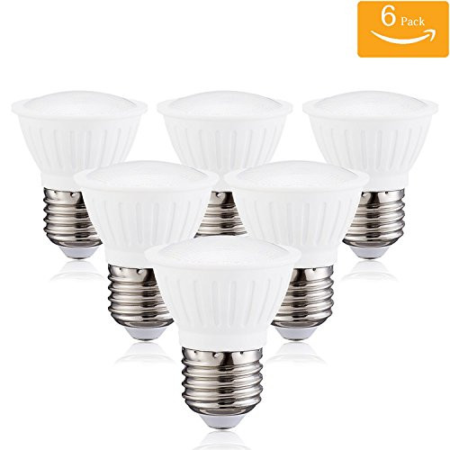 PAR16 LED Spotlight E26 Medium Base Dimmable LED Bulb,7Watt Equivalent 70Watt Halogen Light Bulbs 120 Degree 3000K Soft White LED Flood Light Bulb,120Volt 700Lumen(Pack of 6)