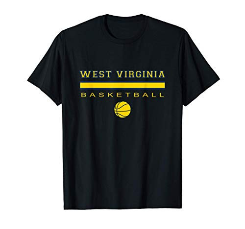 WV Sports The Mountaineer State West Virginia Basketball Fan T-Shirt WV Sports The Mountaineer State West Virginia Basketball Fan T-Shirt