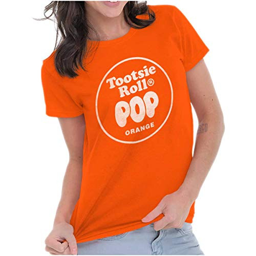 Tootsie Roll Pop Orange Flavor Womens T Shirt Ladies Tee