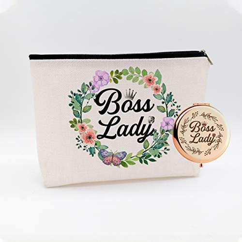 Boss Lady,Best Gifts For Mom And Female Boss Friend,Boss Gifts,Birthday Christmas Retirement Gifts For Women Boss Mom,Waterproof Cosmetic Bag Makeup Bag And Travel Rose Gold Mirror,Set 2 Pcs Boss Lady,Best Gifts For Mom And Female Boss Friend,Boss Gifts,Birthday Christmas Retirement Gifts For Women Boss Mom,Waterproof Cosmetic Bag Makeup Bag And Travel Rose Gold Mirror,Set 2 Pcs