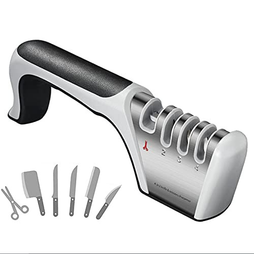 XINMIAO Knife Sharpener, Knife Sharpeners Best,Original Premium Polish Blades, Best Kitchen Knife Sharpener Really Works for Ceramic and Steel Knives,Scissors