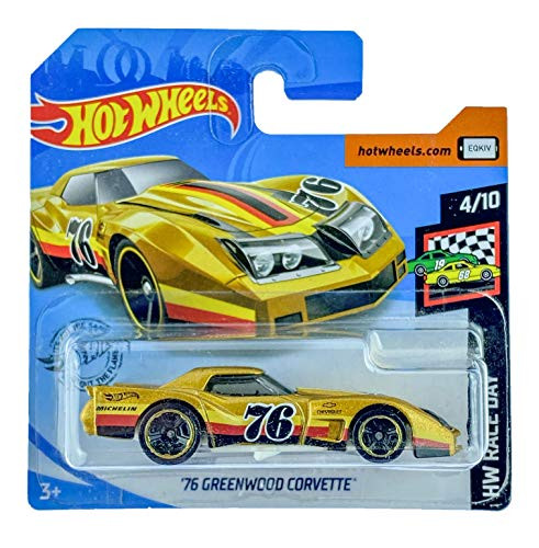 Hot Wheels '76 Greenwood Corvette HW Race Day 4/10 2020 -34/250- Short Card
