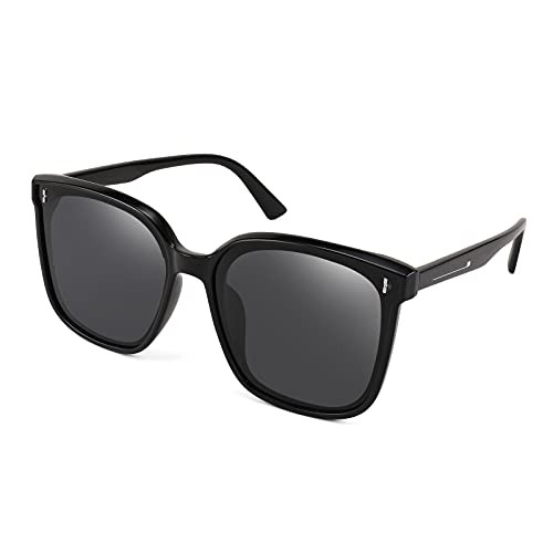 FEISEDY Women Oversized Vintage Square Polarized Sunglasses Trendy Classic Simple Chic Men B2758