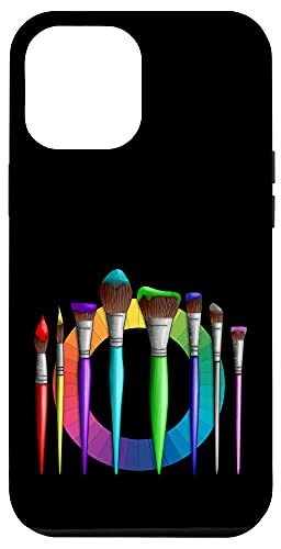 iPhone 12 Pro Max Artist Painter Art Brushes Color Wheel Case