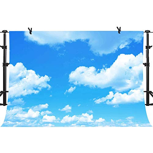 PHMOJEN 10x7ft Blue Sky White Clouds Backdrop Natural Scenery Photography Background Photo Studio Photography YouTube Twitter Backdrop Props PH002 PHMOJEN 10x7ft Blue Sky White Clouds Backdrop Natural Scenery Photography Background Photo Studio Photography YouTube Twitter Backdrop Props PH002