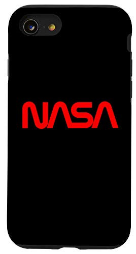 iPhone SE -2020- / 7 / 8 Nasa Worm Logo Vintage Retro Red Case