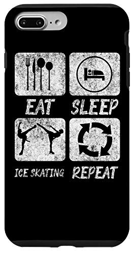 iPhone 7 Plus/8 Plus Eat Sleep Ice Skating Repeat Ice Skater Gift Figure Skating Case