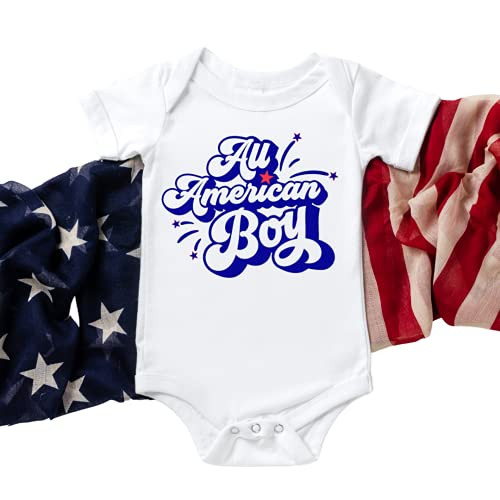 All American Boy, Baby Boy 4th of July Outfit, First Fourth of July Onesie Baby Girl, Boy, Toddler, Cousin Crew Shirts, 4th of July Baby Girl Outfit, Patriotic Sibling Matching Shirts for 4th of July