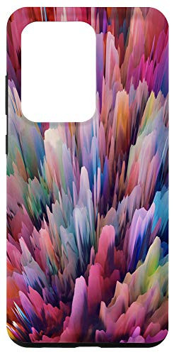 Galaxy S20 Ultra Bue Cyan Yellow Orange Red Green Pink Pattern AEH198 Case