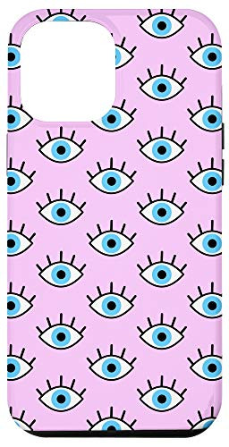 iPhone 12 Pro Max Evil eye Phone Case Cover Blue and Baby Pink Case