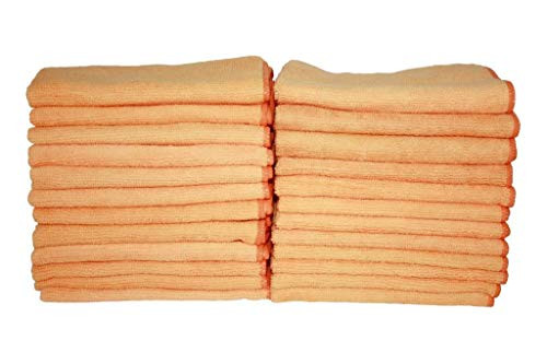 Atlas Microfiber Cleaning Cloth Orange -24-Pack-
