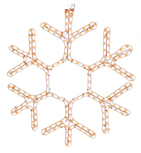 American Lighting LED-WW-HSM-SNOWF36 Snowflake Holiday Rope Light Motif, 36-Inch