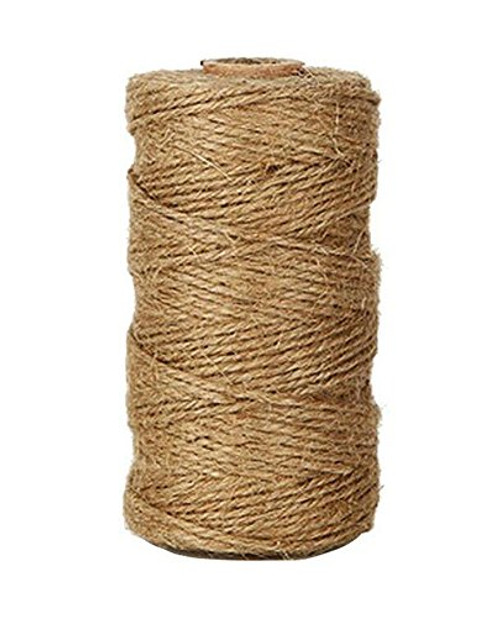 Wansan 328 Feet Natural Jute Twine Best Arts Crafts Gift Twine Christmas Twine Industrial Packing Materials Durable String for Gardening Applications