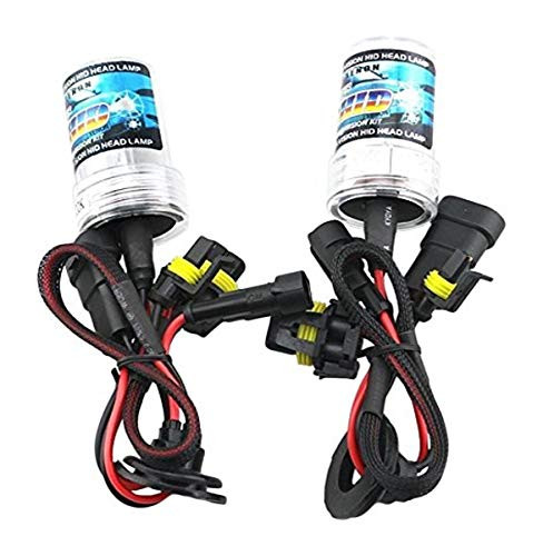Zone Tech H8-6K Xenon Replacement Headlight Bulb, Set of 2 -HID 6000K H8-