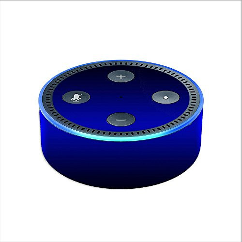 Skin Decal Vinyl Wrap for Amazon Echo Dot 2 stickers skins cover -2nd generation- / Electric Blue Glow Solid