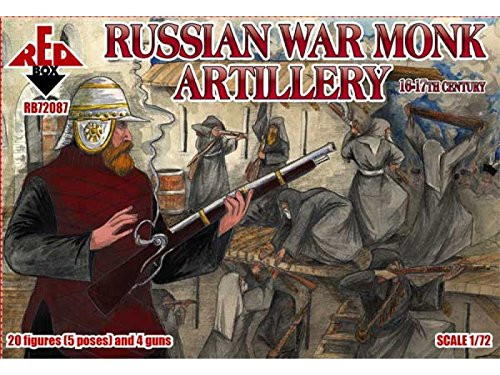 Red Box RB72087  Model Kit Russian War Monk Artillery, 16  17th Century Grey