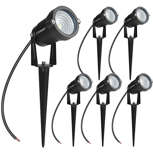 CNMMP 6 Pack 5W LED Landscape Light, 12V 24V Waterprrof Warm White Outdoor Spotlight with Spike Stand Low Voltage Trees Flags LED Pathway Lights for Garden, Driveway, Yard, Lawn, Flood,Fence CNMMP 6 Pack 5W LED Landscape Light, 12V 24V Waterprrof Warm White Outdoor Spotlight with Spike Stand Low Voltage Trees Flags LED Pathway Lights for Garden, Driveway, Yard, Lawn, Flood,Fence