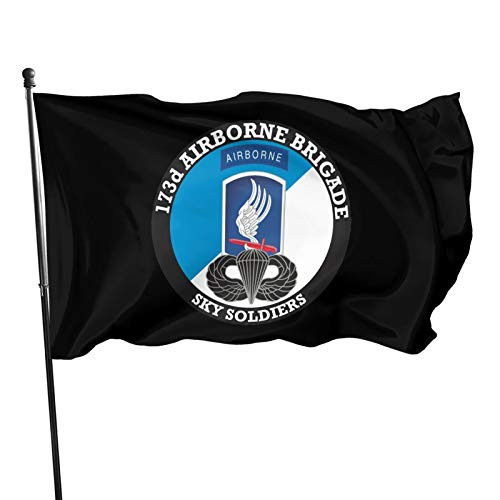 QFLQ 173rd Airborne Brigade Vietnam Veteran 3x5 ft Double Stitch Around The Edge with Two Brass Buttonholes