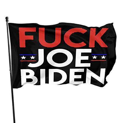 QFLQ Fuck Joe Biden 3x5 ft Double Stitch Around The Edge with Two Brass Buttonholes