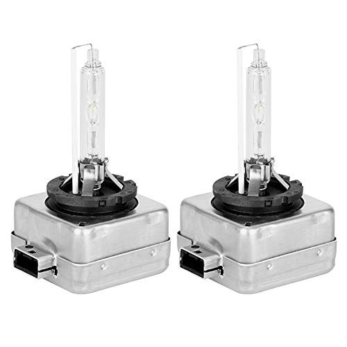 Xenon Bright White Bulb, 2pcs D1S 12V 6000K 35W Xenon Bright White Bulb Replacement Lighting Halogen Light Bulb