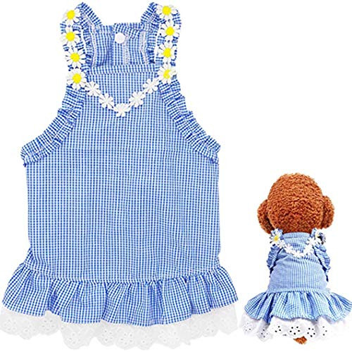 XiangYue SISAVE Puppy Princess Lace Skirt Apparel,Pet Dog Tutu Dress Skirt Cloth Outfit -Large, Bule- XiangYue SISAVE Puppy Princess Lace Skirt Apparel,Pet Dog Tutu Dress Skirt Cloth Outfit -Large, Bule-