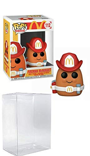 Fireman McNugget 112 Pop Ad Icons McDonalds Vinyl Figure -Includes Ecotek Pop Box Protector Case-