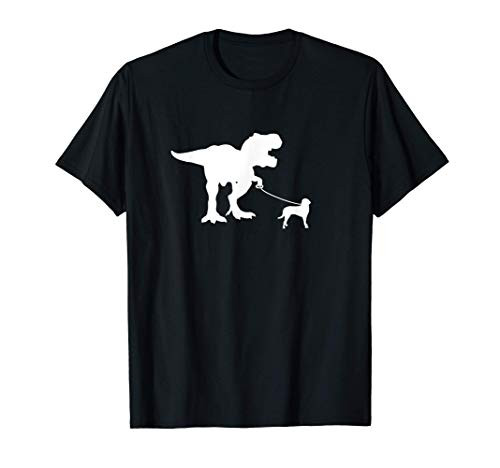 T-Rex Walking Beagle - Tyrannosaurs T Rex Jurassic T-Shirt