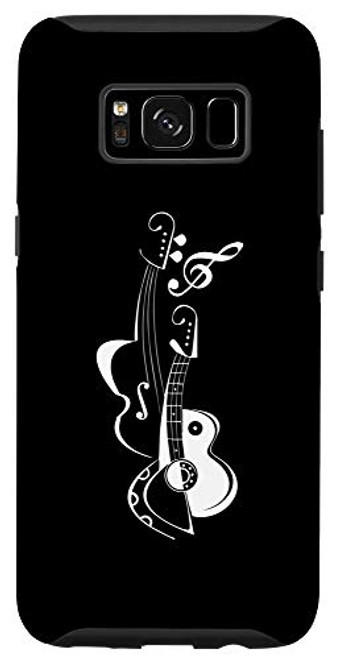 Galaxy S8 Funny Black Guitar Violin String Instruments Musical Gift Case