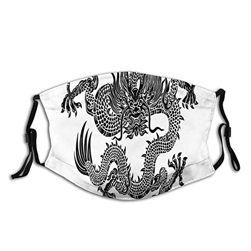 Women Men Boys Girls Dustproof,Legendary Ancient Fantasy Figure Art Symbolic Character Monochrome Design Half Face Mouth Mask Breathable Mouth Muffle For, Travel, Outdoor Women Men Boys Girls Dustproof,Legendary Ancient Fantasy Figure Art Symbolic Character Monochrome Design Half Face Mouth Mask Breathable Mouth Muffle For, Travel, Outdoor