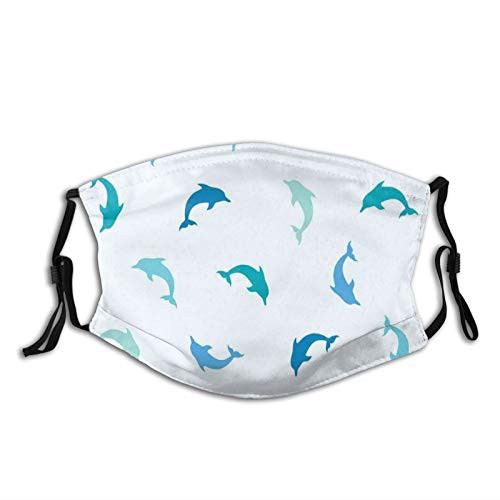 Women Men Boys Girls Dustproof,Leaping And Playing Dolphin Figures Aquatic Animal Marine Theme Half Face Mouth Mask Breathable Mouth Muffle For, Travel, Outdoor Women Men Boys Girls Dustproof,Leaping And Playing Dolphin Figures Aquatic Animal Marine Theme Half Face Mouth Mask Breathable Mouth Muffle For, Travel, Outdoor