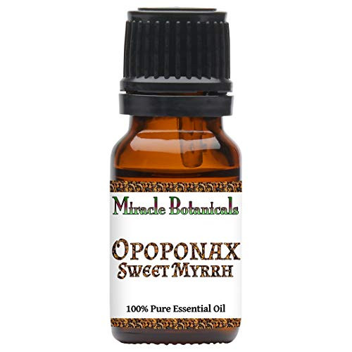 Miracle Botanicals Wildcrafted Opoponax Sweet Myrrh Essential Oil - 100 percent Pure Commiphora Erythrea - 5ml, 10ml, or 30ml Sizes - Therapeutic Grade 10ml