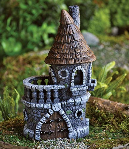 Fiddlehead Castle Fairy Home / House - 4.5" Diameter X 9" Tall