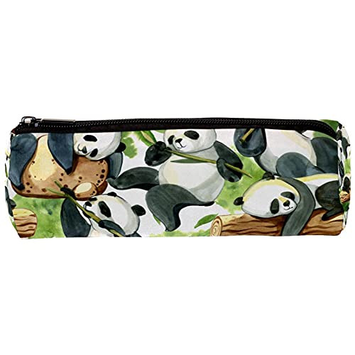imobaby Panda Green Pencil Cases Pen Zipper Bag Cosmetic Pouch for Women Teen Girl Boy Students